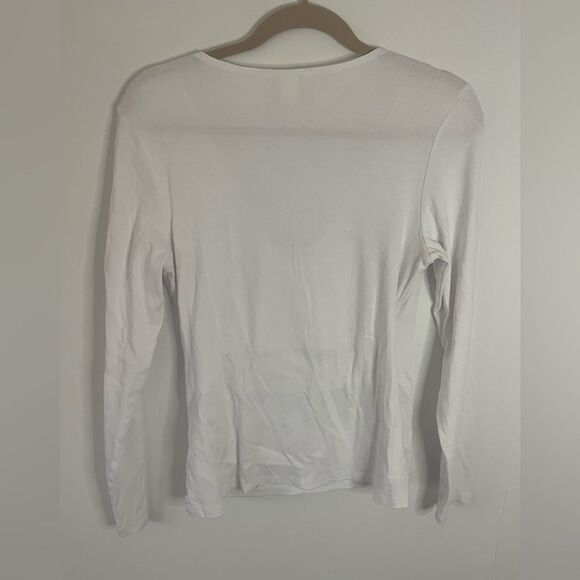 H&M Maternity Shirt nursing/ breastfeeding size large white - Picture 5 of 5